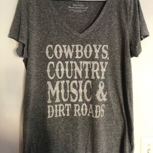 Torrid Charcoal Tee with White Script